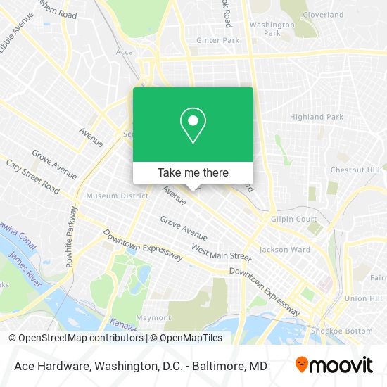 Ace Hardware map