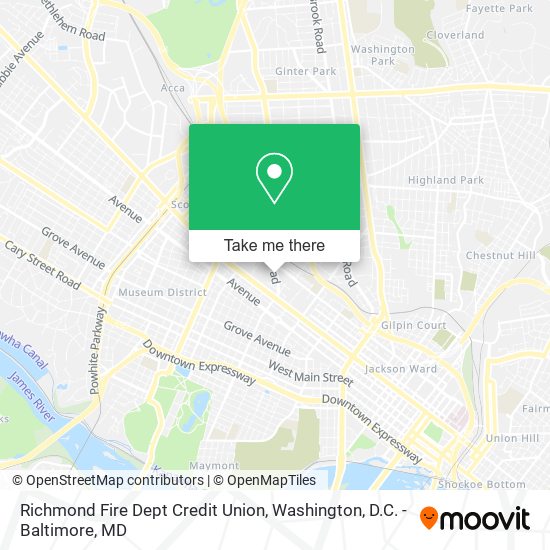 Richmond Fire Dept Credit Union map