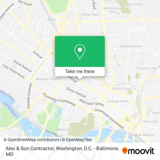 Mapa de Alex & Son Contractor