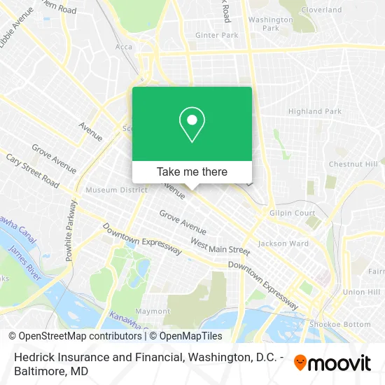 Hedrick Insurance and Financial map
