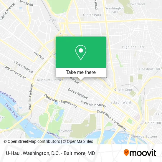 U-Haul map