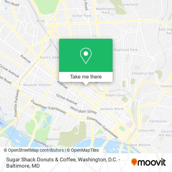 Mapa de Sugar Shack Donuts & Coffee