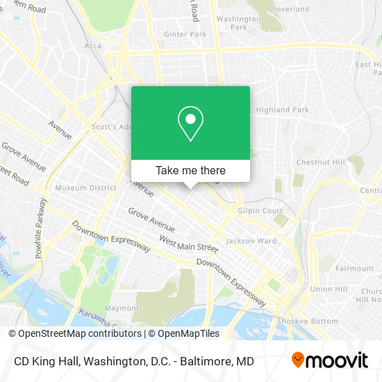 CD King Hall map