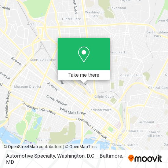 Automotive Specialty map