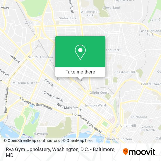 Rva Gym Upholstery map