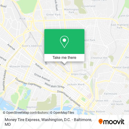 Money Tire Express map