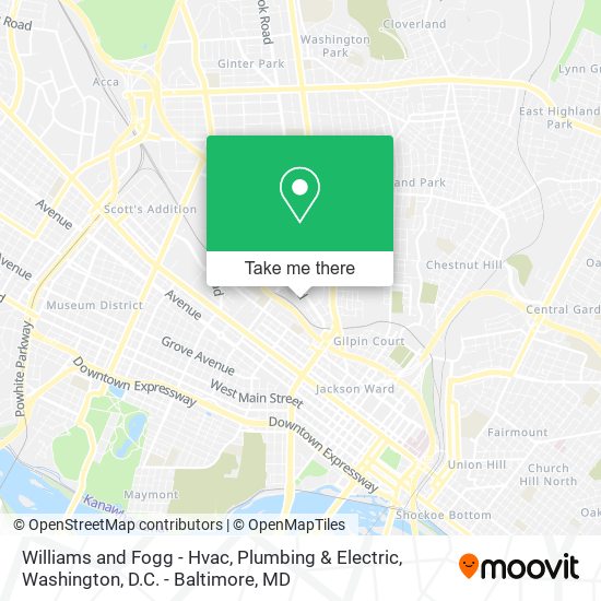 Williams and Fogg - Hvac, Plumbing & Electric map