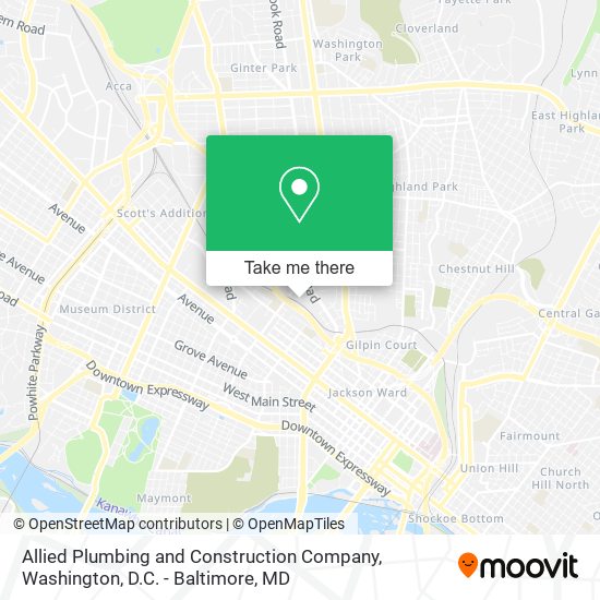 Mapa de Allied Plumbing and Construction Company
