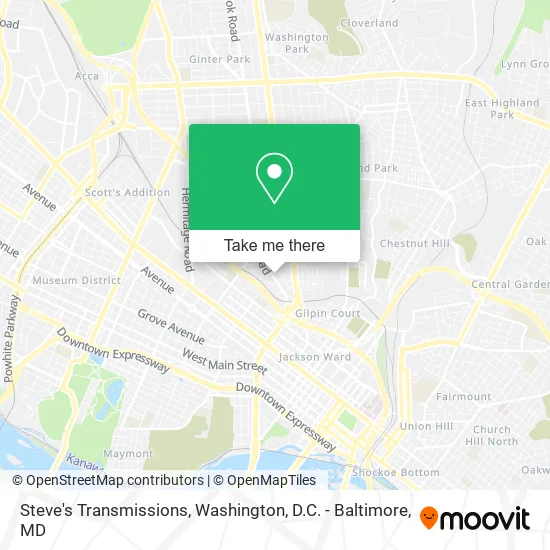 Steve's Transmissions map