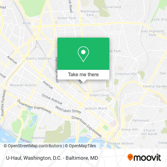 Mapa de U-Haul
