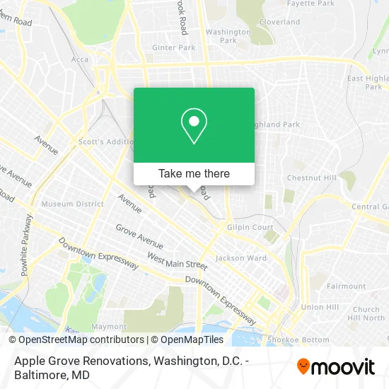Apple Grove Renovations map