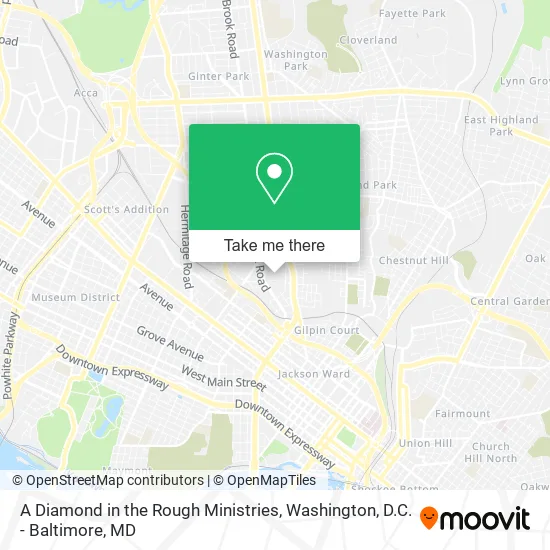 A Diamond in the Rough Ministries map