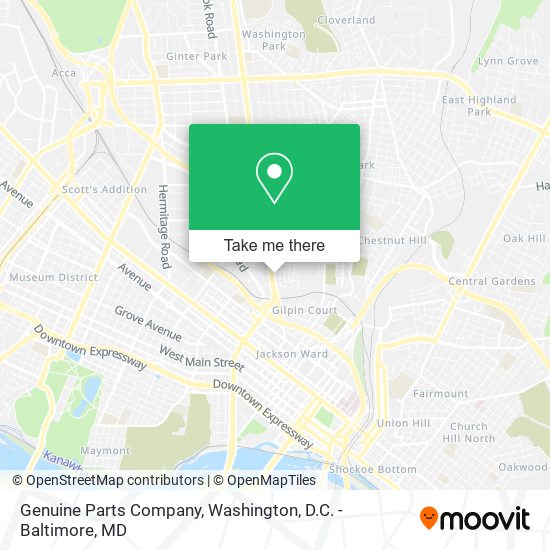 Genuine Parts Company map