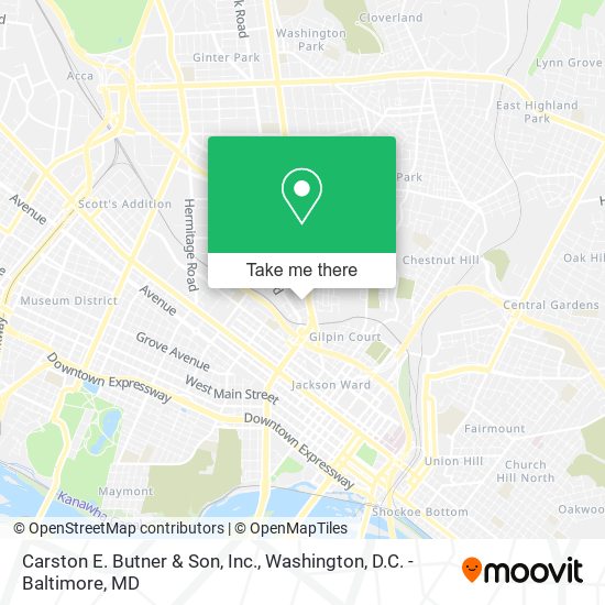 Mapa de Carston E. Butner & Son, Inc.