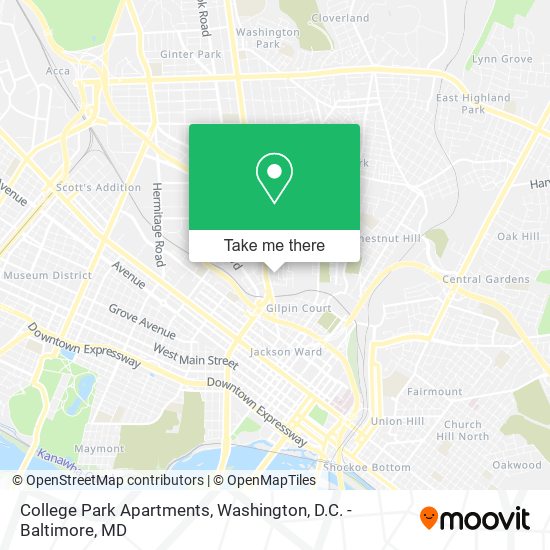 College Park Apartments map
