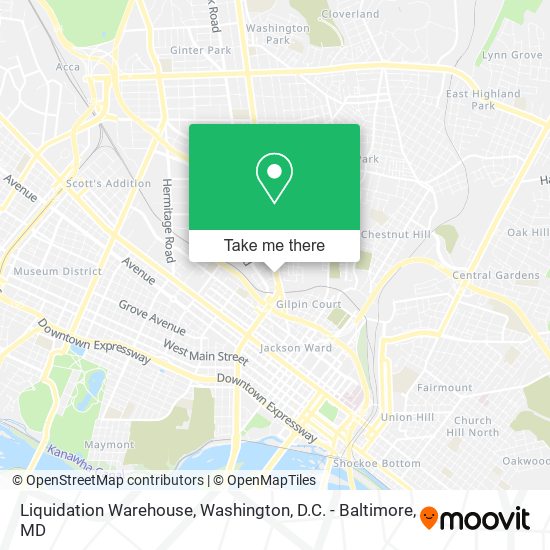 Liquidation Warehouse map