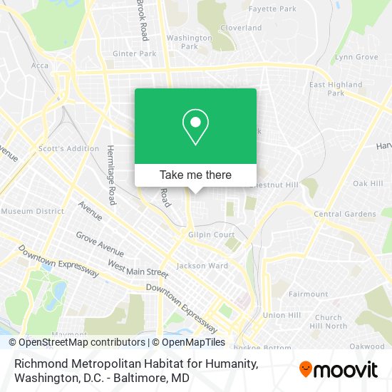 Richmond Metropolitan Habitat for Humanity map