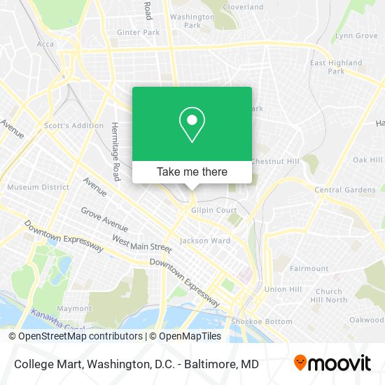 College Mart map