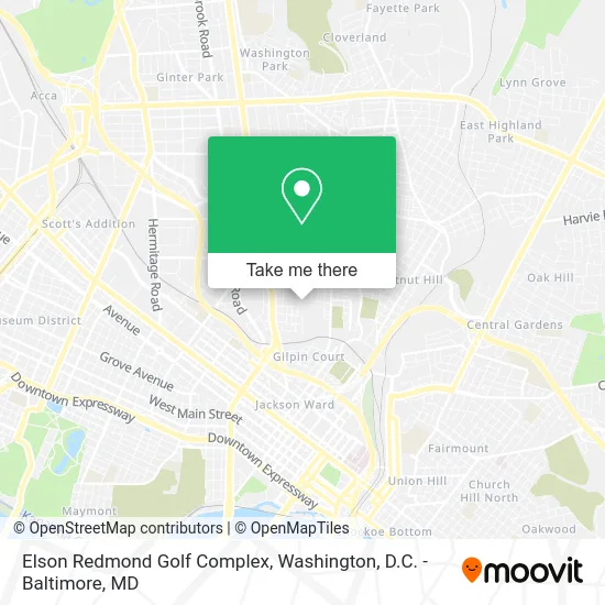 Elson Redmond Golf Complex map