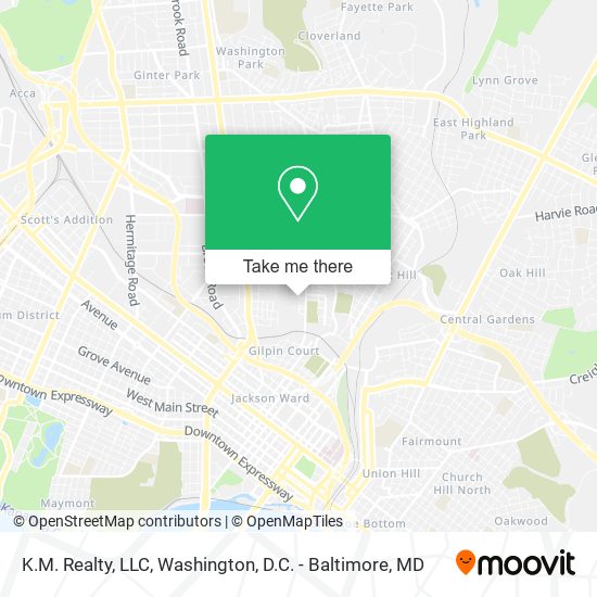 Mapa de K.M. Realty, LLC