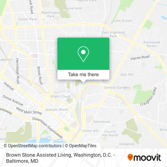 Brown Stone Assisted Living map