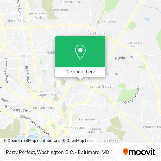 Party Perfect map