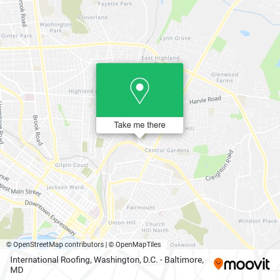 Mapa de International Roofing
