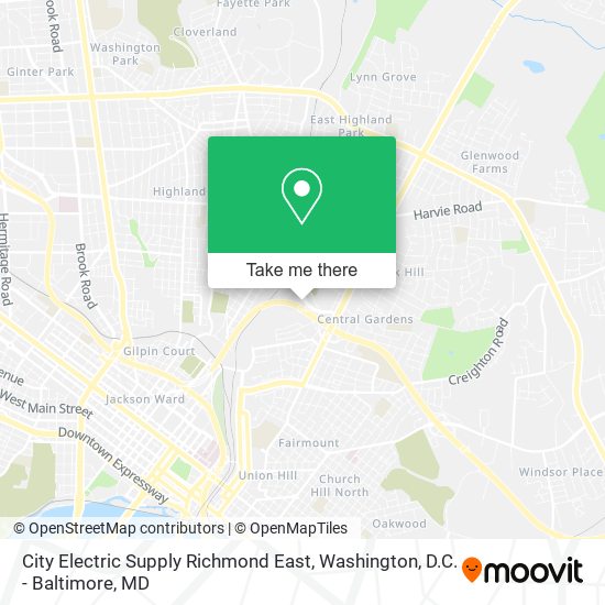 City Electric Supply Richmond East map
