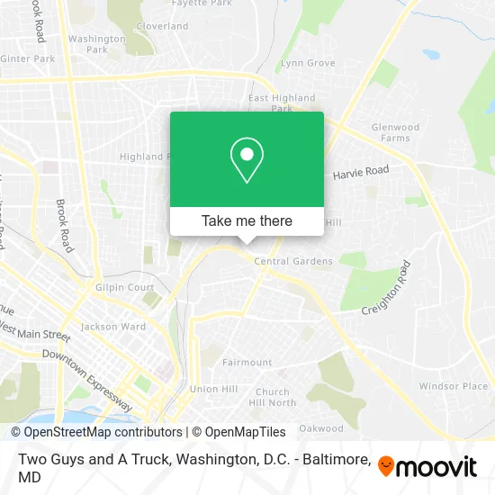 Two Guys and A Truck map