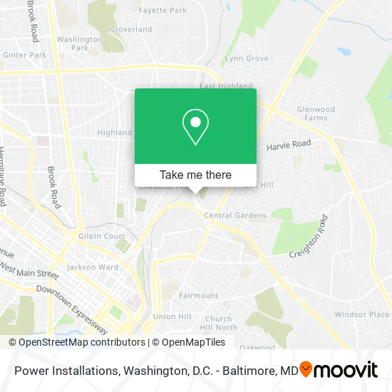 Power Installations map