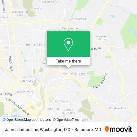 Mapa de James Limousine
