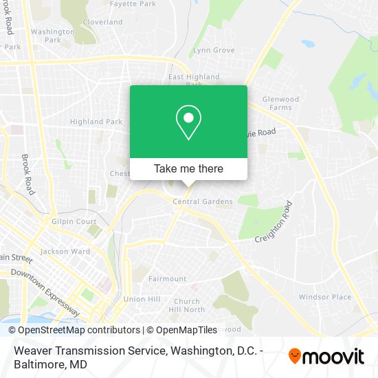 Weaver Transmission Service map