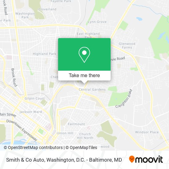 Mapa de Smith & Co Auto