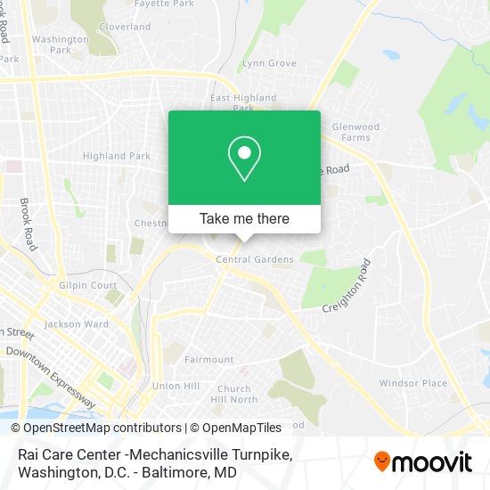 Rai Care Center -Mechanicsville Turnpike map