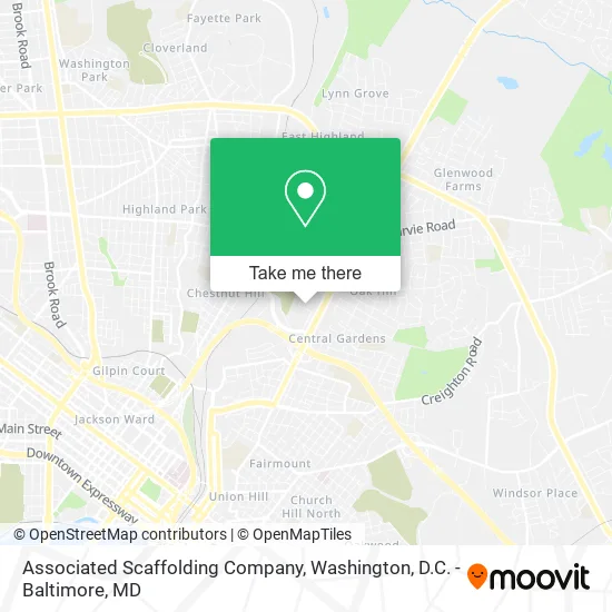 Associated Scaffolding Company map