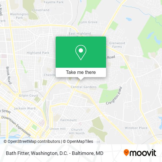 Bath Fitter map