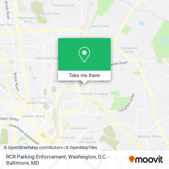 RCR Parking Enforcement map