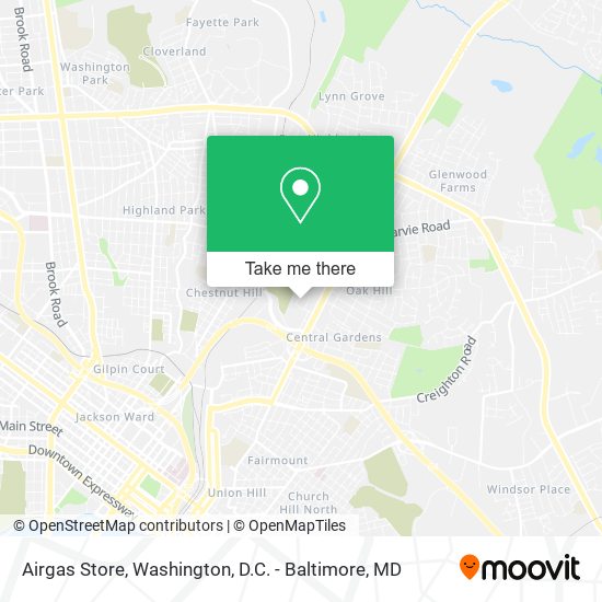 Airgas Store map