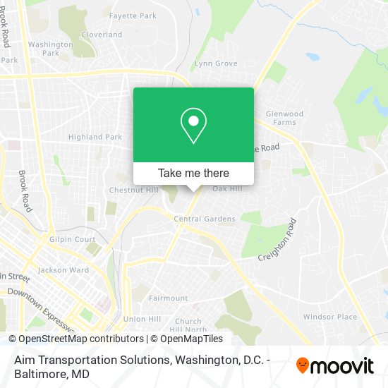 Aim Transportation Solutions map