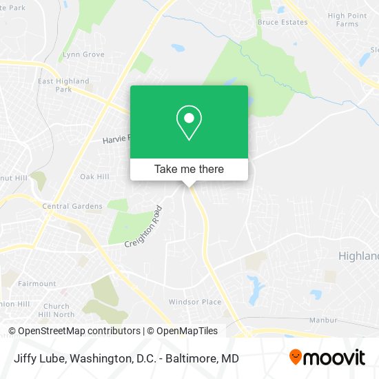 Jiffy Lube map