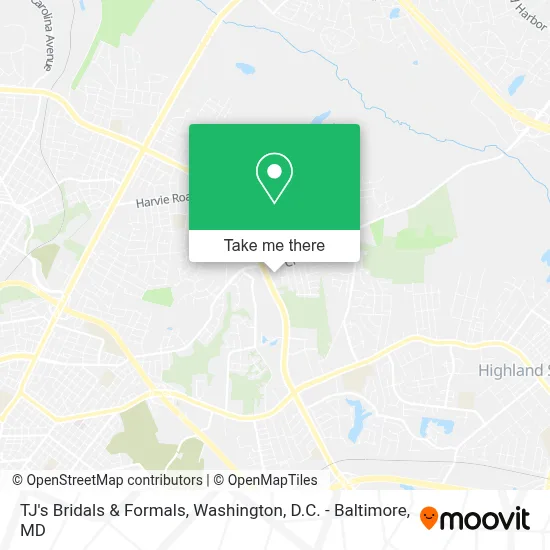 TJ's Bridals & Formals map