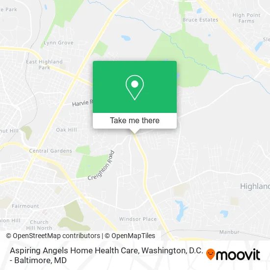 Aspiring Angels Home Health Care map