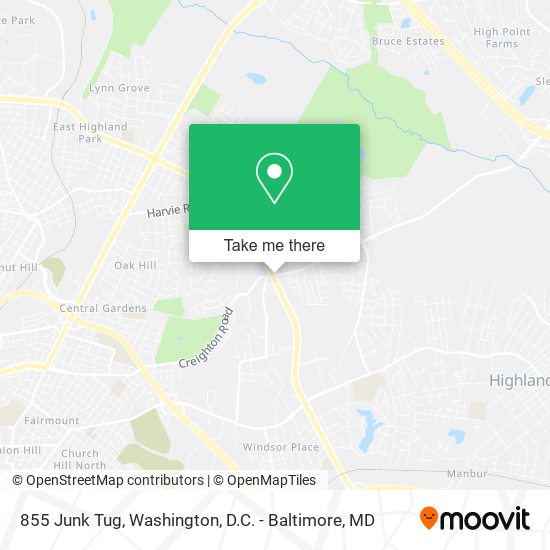 855 Junk Tug map