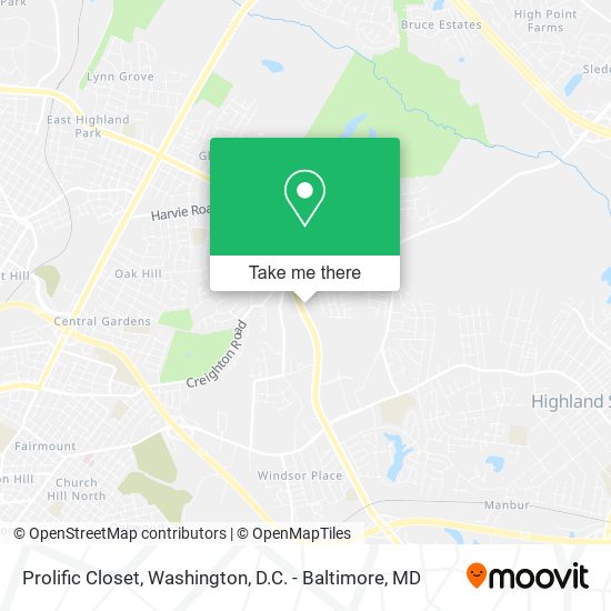 Prolific Closet map