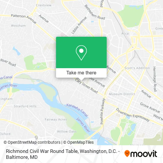 Richmond Civil War Round Table map