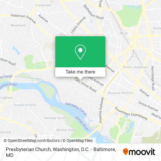 Presbyterian Church map