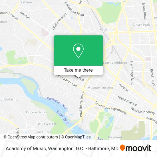 Academy of Music map
