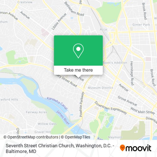 Seventh Street Christian Church map