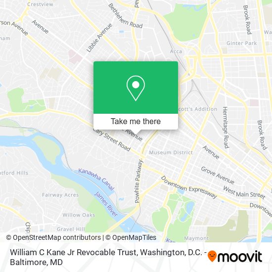 Mapa de William C Kane Jr Revocable Trust