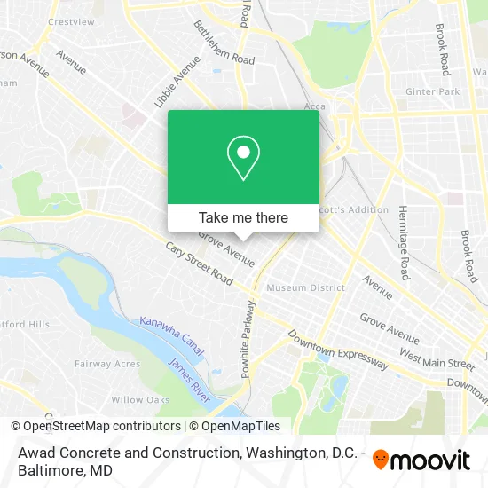 Awad Concrete and Construction map